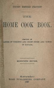 Cover of: The home cook book