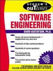 Schaum's Outline of Software Engineering by David Gustafson
