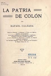 Cover of: patria de Colón