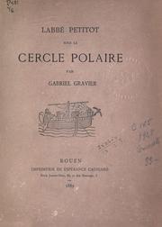 Cover of: L' Abbé Petitot sous le cercle polaire. by Gabriel Gravier