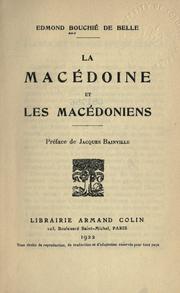 Cover of: Macédoine et les Macédoniens.