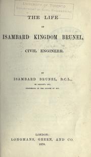 Cover of: The life of Isambard Kingdom Brunel, civil engineer. by Isambard Brunel