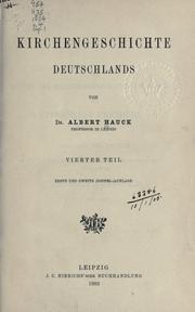 Kirchengeschichte Deutschlands by Albert Hauck
