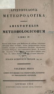 Cover of: Meteorologicorum libri IV by Aristotle