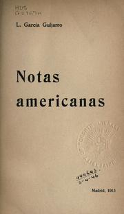 Notas americanas by Luis Garcia Guijarro