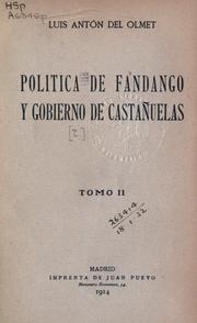 Cover of: Politica de fandango y gobierno de castañuelas.