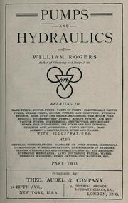 Cover of: Pumps and hydraulics by N. Hawkins