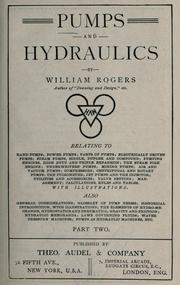 Pumps and hydraulics by N. Hawkins