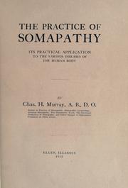 Cover of: The practice of somapathy by Charles Henry Murray