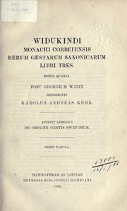 Cover of: Rerum gestarum saxonicarum: libri tres editio quarta