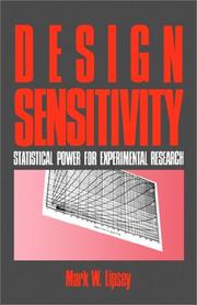 Cover of: Design sensitivity: statistical power for experimental research