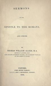 Cover of: Sermons on the Epistle to the Romans, and others