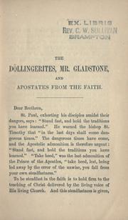 Cover of: Döllingerites, Mr. Gladstone, and apostates from the faith: a letter to the Catholics of his diocese