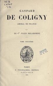 Cover of: Gaspard de Coligny, amiral de France