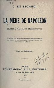 Cover of: La mère de Napoléon: (Letizia-Ramolino Buonaparte)