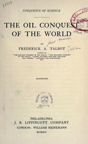 Cover of: oil conquest of the world