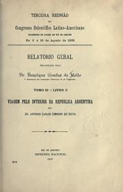 Cover of: Viagem pelo interior da Republica Argentina. by Antonio Carlos Simoens da Silva