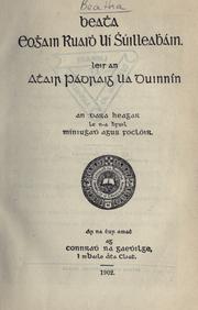 Cover of: Beatha Eoghain Ruaidh Uí Shúilleabháin by P. S. Dinneen