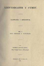 Cover of: Llenyddiaeth y Cymry: llawlyfr i efrydwyr