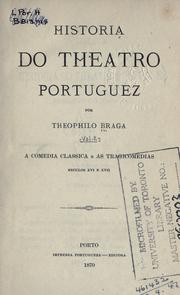 Cover of: Historia do theatro portuguez