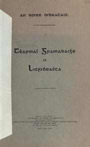 Cover of: Téarmaí gramadaighe is litridheachta.