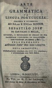 Arte da grammatica da lingua portugueza by Antonio José dos Reis Lobato
