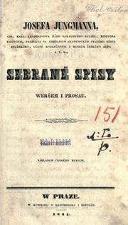 Cover of: Sebrané spisy by Josef Jakub Jungmann