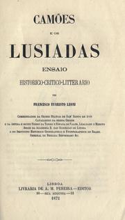 Cover of: Camões e Os Lusiadas, ensaio historico-critico-litterario.