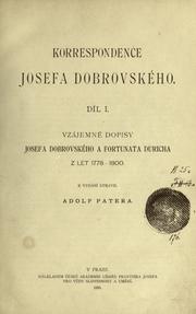 Cover of: Korrespondence. by Josef Dobrovský