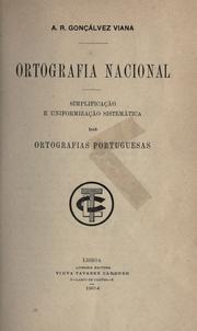 Cover of: Ortografia nacional by Aniceto dos Reis Gonçalves Vianna