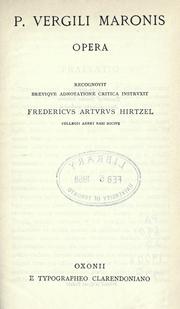 Cover of: Opera by Publius Vergilius Maro, Publius Vergilius Maro