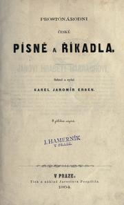 Cover of: Prostonárodní eské písn a íkadla.