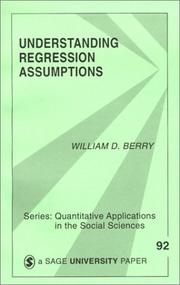 Cover of: Understanding regression assumptions