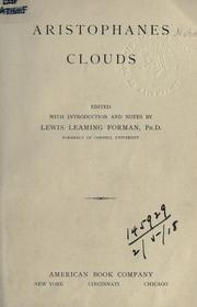 Cover of: Clouds by Aristophanes