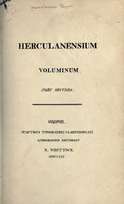 Cover of: Herculanensium voluminum. by 