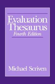Cover of: Evaluation thesaurus by Michael Scriven