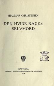 Cover of: hvide races selvmor