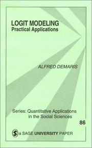 Cover of: Logit modeling by Alfred DeMaris, Alfred DeMaris