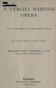 Cover of: Opera by Publius Vergilius Maro