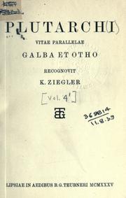 Cover of: Ploutarchou Bioi parallloi. by Plutarch