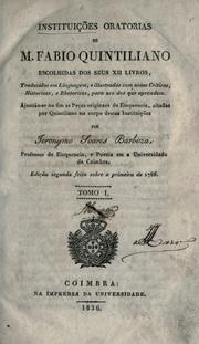 Cover of: Instituições oratorias