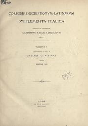 Cover of: Corporis inscriptionum latinarum. by 