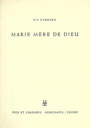 Cover of: Marie Mère de Dieu.