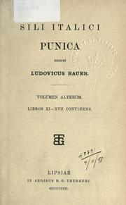 Cover of: Punica by Tiberius Catius Silius Italicus