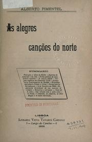 Cover of: alegres canções do norte.