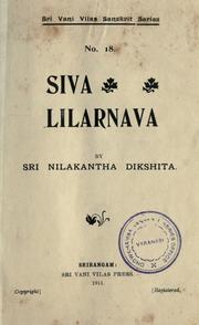 Cover of: Siva lilarnava.