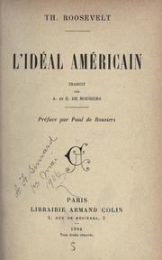 Cover of: idéal américain