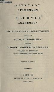 Agamemnon by Aeschylus