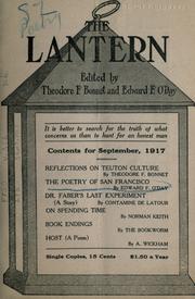 Front cover of The Lantern by Unknown