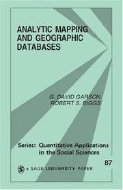 Cover of: Analytic mapping and geographic databases by G. David Garson
